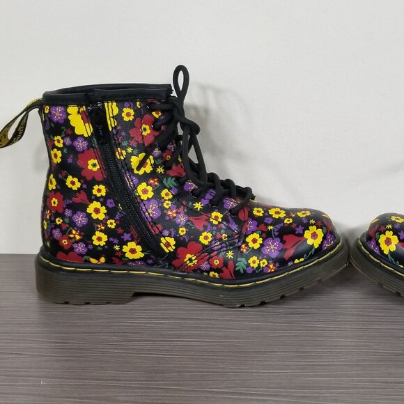 Dr Martens Brookley Vintage Garden Softy Floral Booties, Junior Size 10 US / 27 - Picture 6 of 11